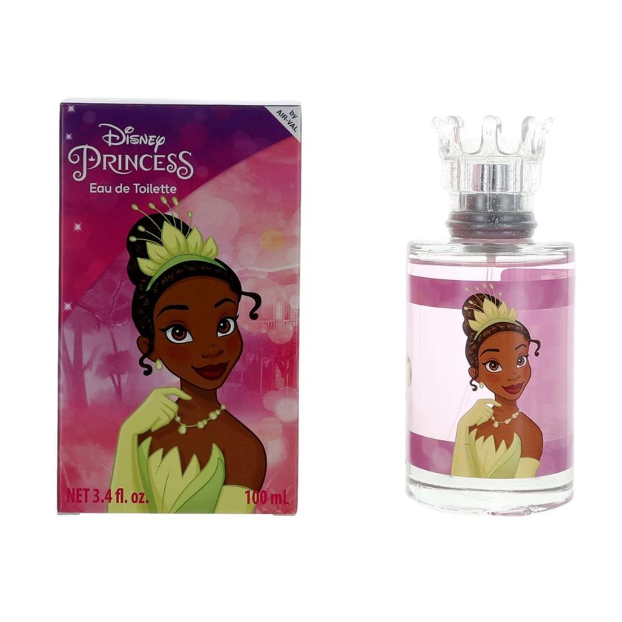 Botella de perfume con personaje EDT de Disney Princess Tiana Girls de 3,4 oz