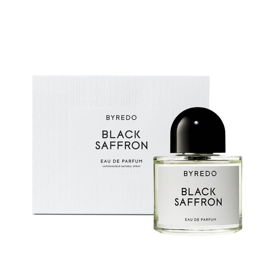 Black Saffron de Byredo botella minimalista EDP unisex de 3,4 oz