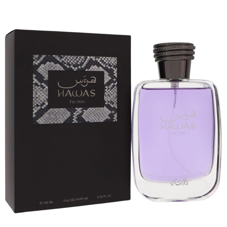 Hawas by Rasasi men’s EDP spray 3.4 oz blue bottle