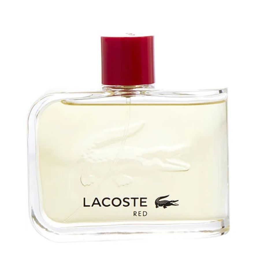 Probador Lacoste Style in Play EDT para hombre, 4,2 oz, botella con detalles en rojo