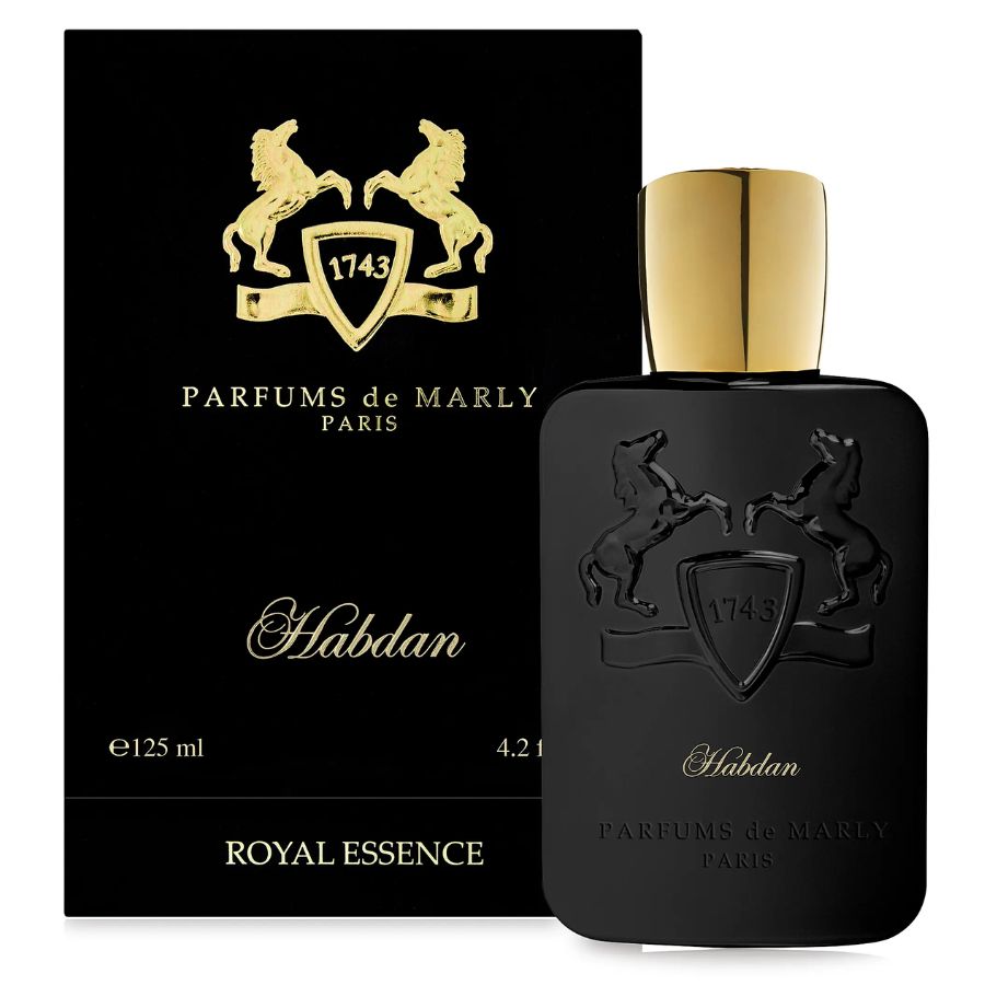Perfume unisex Habdan de Parfums de Marly, 4,2 oz EDP, botella negra