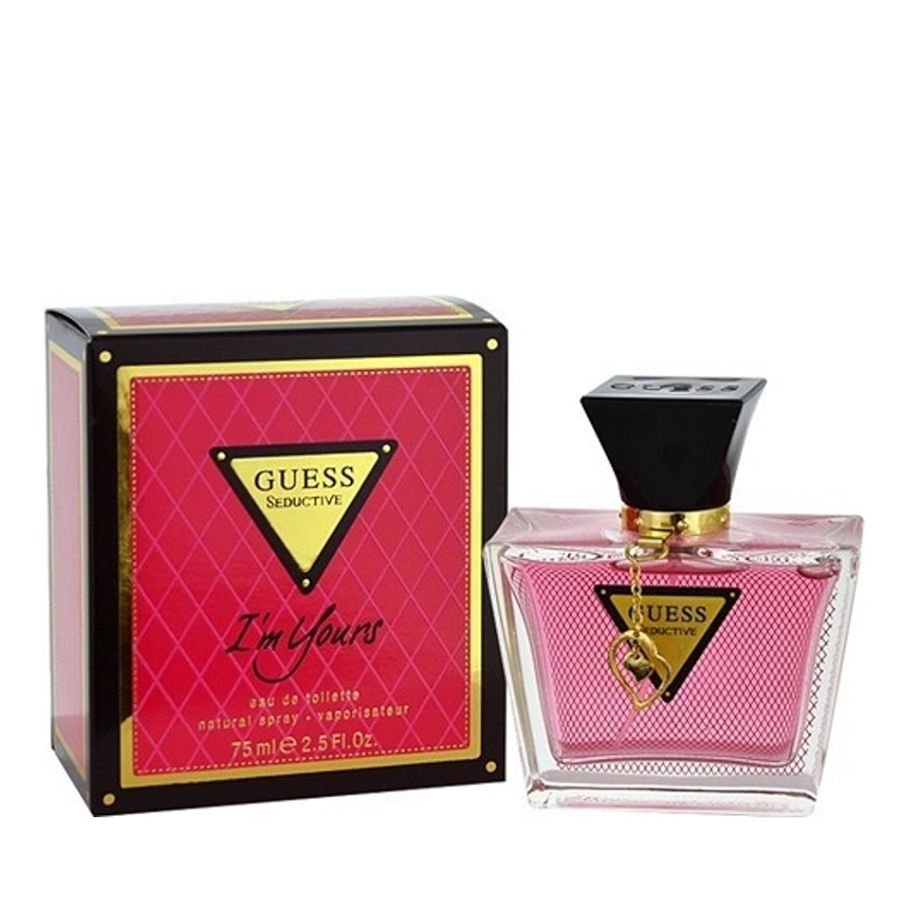 Guess Seduction I'm Yours EDT para mujer, botella rosa de 2,5 oz