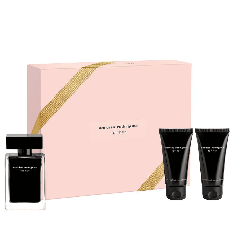 For Her by Narciso Rodriguez for Women 3.4 oz EDP 3pc Gift Set - PLA