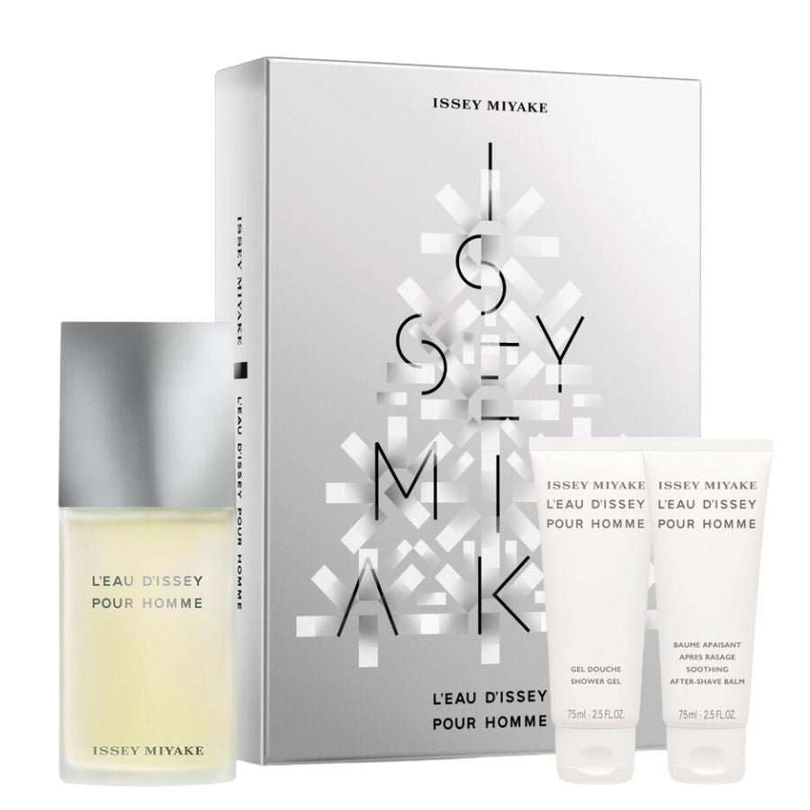 L'Eau d'Issey Pour Homme EDT gift set 4.2 oz silver cap
