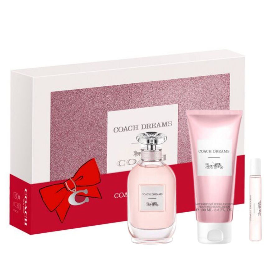 Coach Dreams de Coach para mujer, 3.0 oz EDP, juego de regalo de 3 piezas - PLA