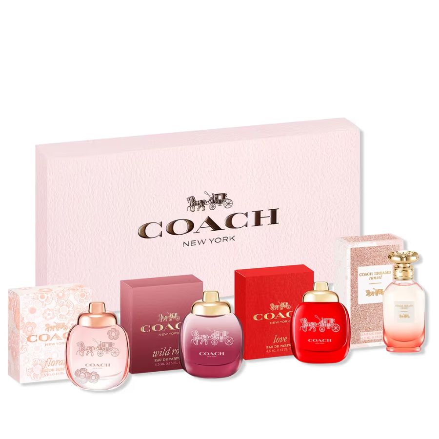 Coach by Coach for Women 4PC Mini EDP Gift Set, four 4.5ml bottles