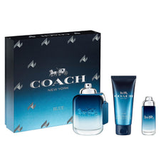 Coach Blue by Coach for Men 3.4 oz EDT 3pc Gift Set