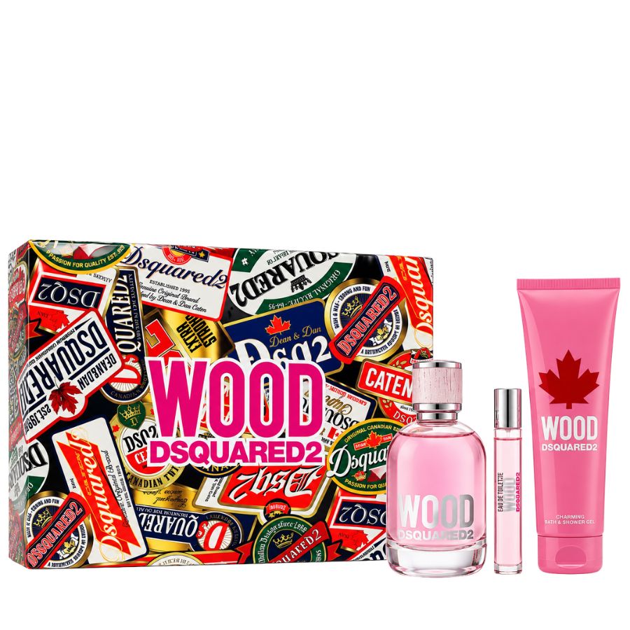 Wood Pour Femme by Dsquared2 women's EDT 3-piece gift set