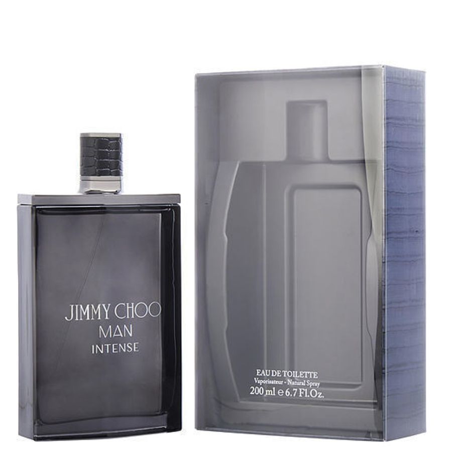 Jimmy Choo Man Intense EDT para hombre, botella gris oscuro de 6,7 oz