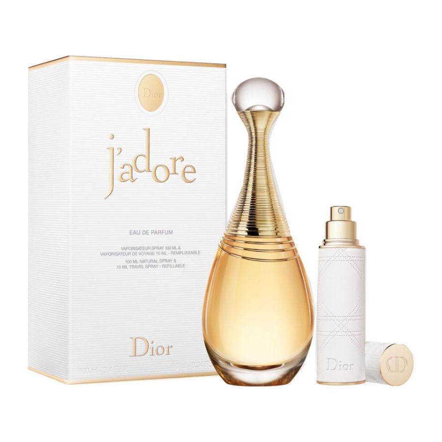 J’adore by Christian Dior EDP gift set, 3.4 oz, refillable