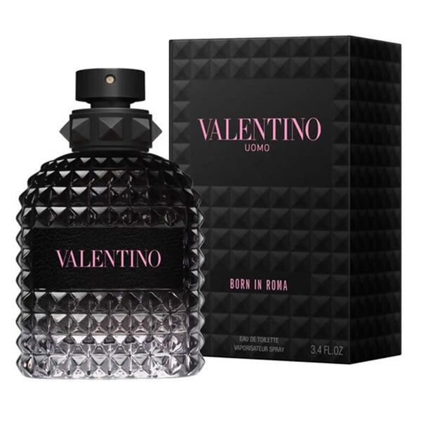 Valentino Uomo Born in Roma EDT cologne 3.4 oz, Rockstud bottle