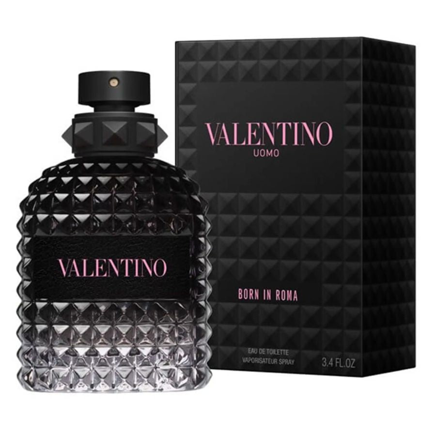Valentino Uomo Born in Roma EDT colonia 3.4 oz, botella Rockstud
