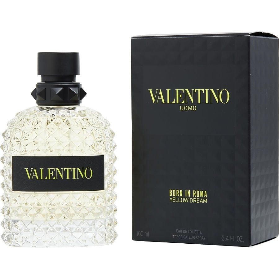 Born In Roma Yellow Dream de Valentino, spray EDT de 3,4 oz para hombre