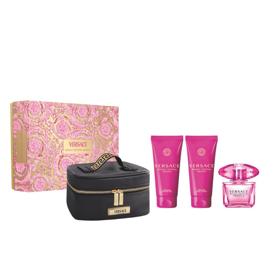 Versace Bright Crystal Absolu women’s EDP 3.0 oz 4-piece gift set