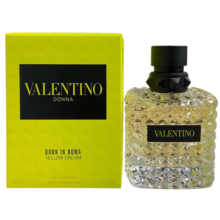 Valentino Born in Roma Yellow Dream EDP para mujer, 3,4 oz, botella Rockstud