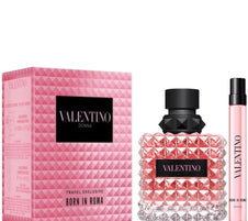 Donna Born In Roma by Valentino for Women 3.4 oz EDP 2pc Gift Set