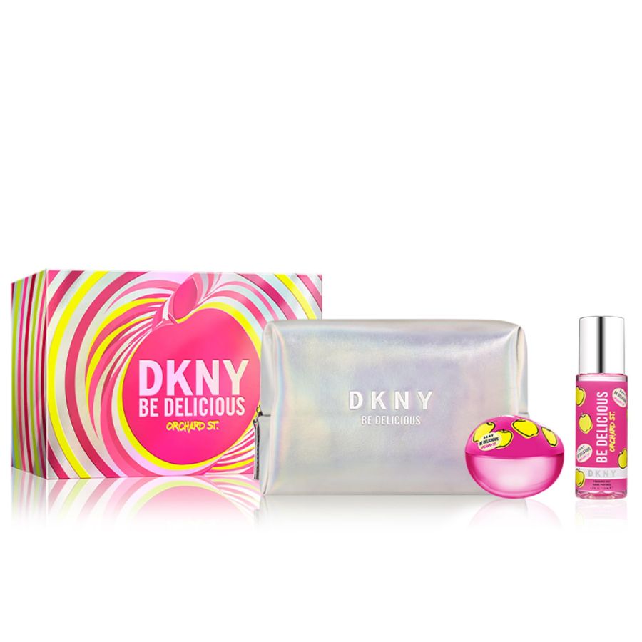 DKNY Be Delicious Orchard St women’s EDP 3.4 oz 3-pc gift set with pouch