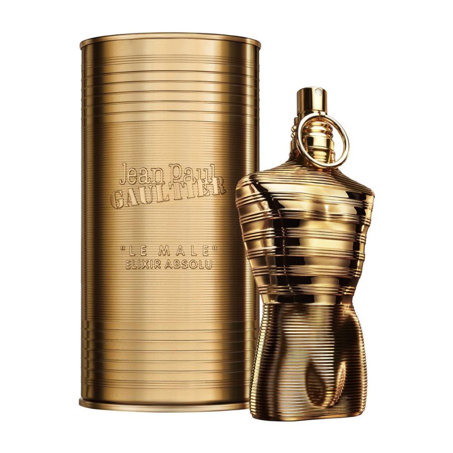 Le Male Elixir Absolu by Jean Paul Gaultier men’s parfum 4.2 oz gold bottle