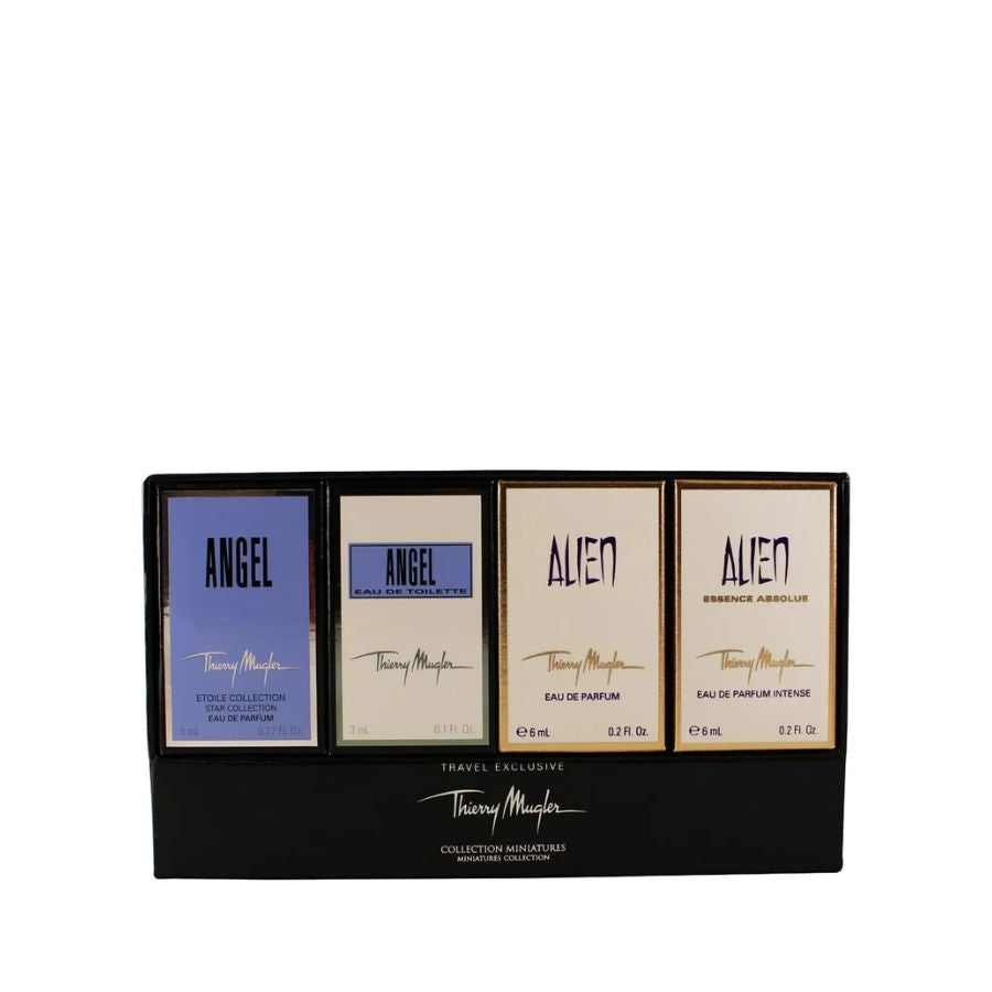 Colección Thierry Mugler de Mugler unisex, juego de mini fragancias de 5 ml y 4 piezas