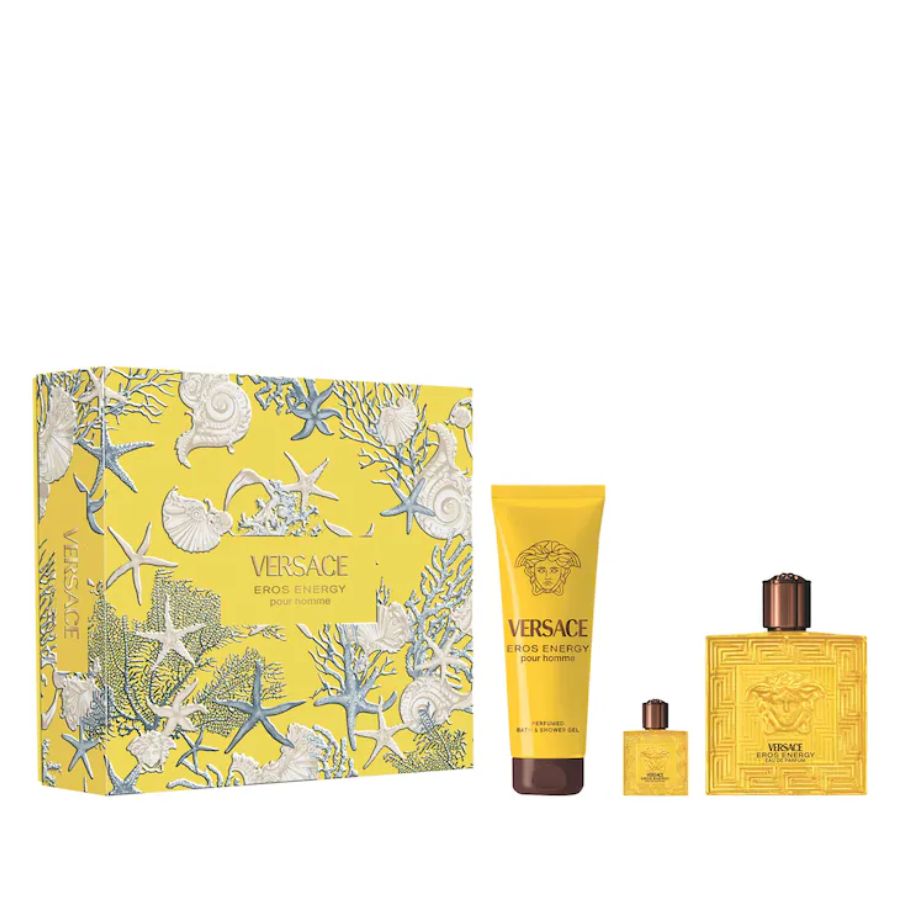 Eros Energy by Versace men's EDP 3pc gift set 3.4 oz