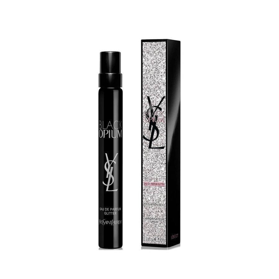 Black Opium Glitter 10ml EDP perfume en spray de viaje de YSL