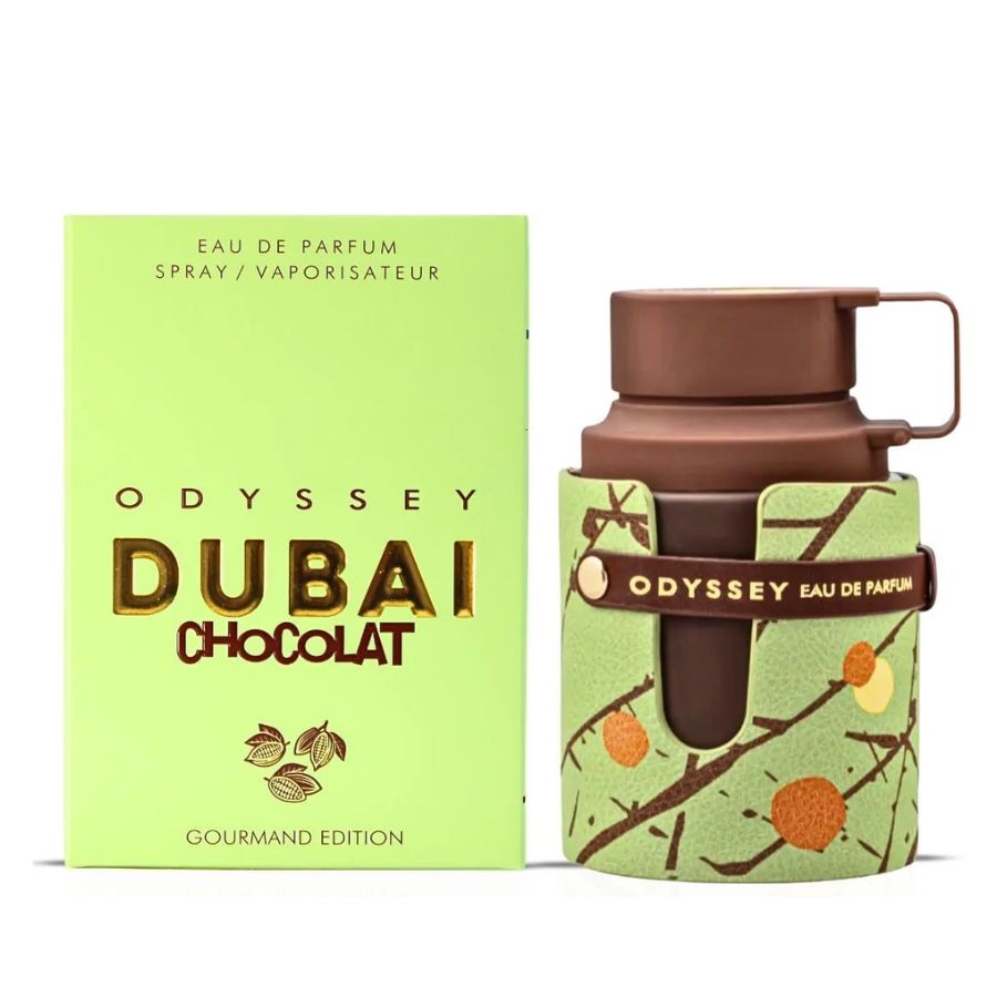 Armaf Odyssey Dubai Chocolat Gourmand men’s EDP 3.4 oz, mint-green bottle