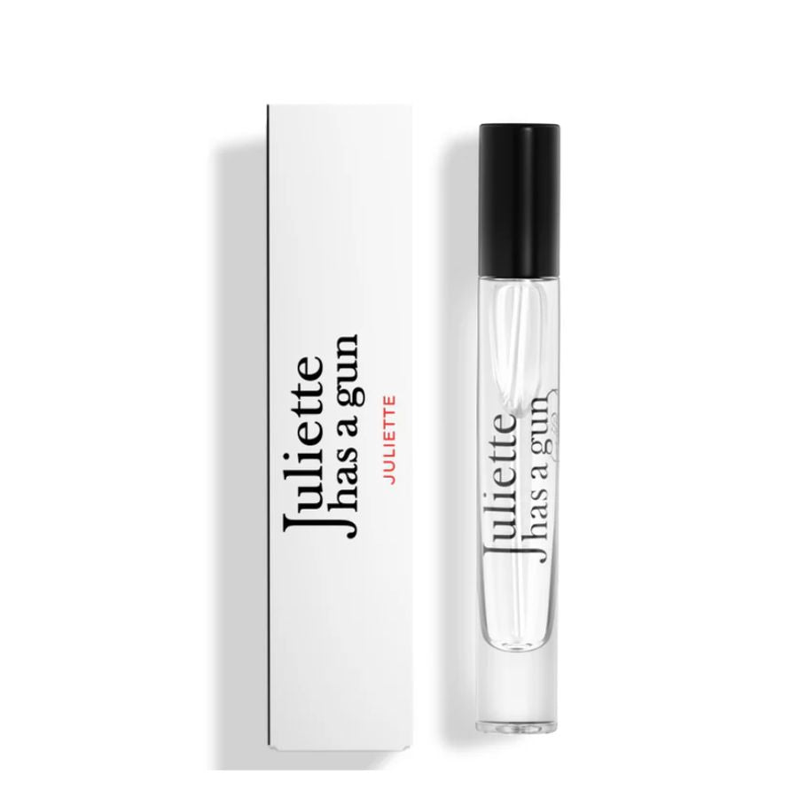 Juliette de Juliette Has a Gun EDP botella roja con spray de viaje de 10 ml