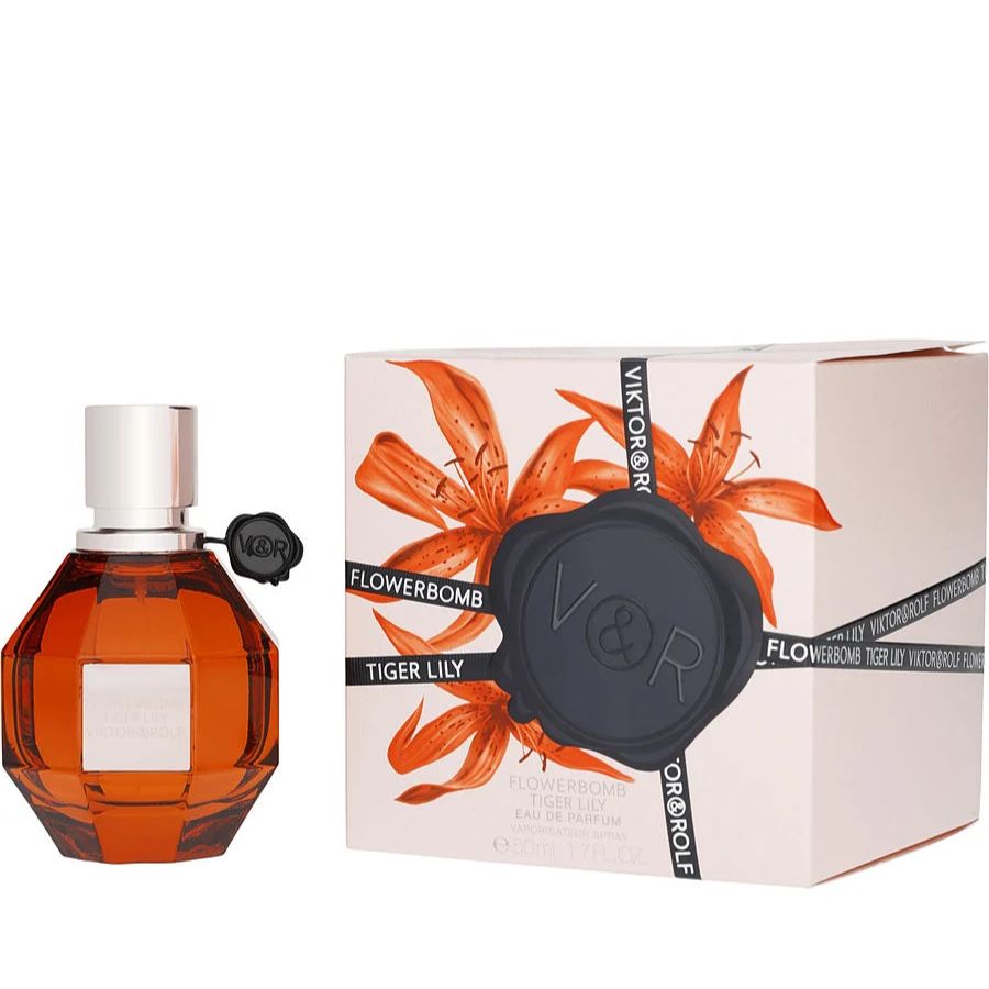Flowerbomb Tiger Lily de Viktor&Rolf EDP botella ámbar de 1,7 oz