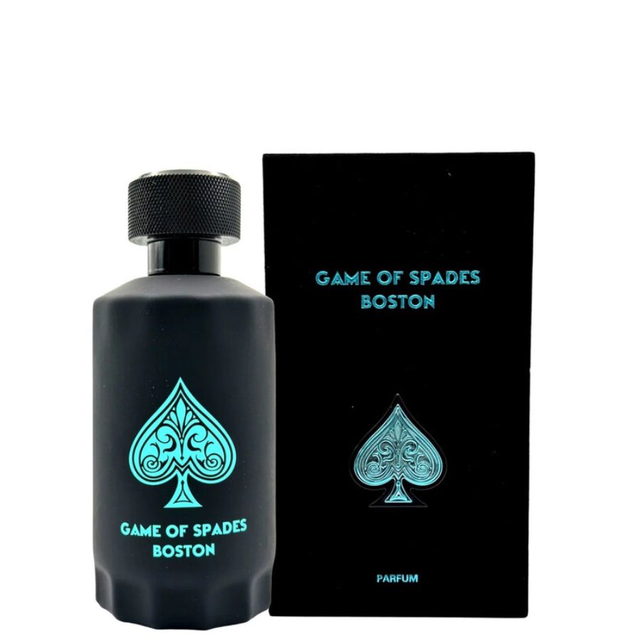 Game Of Spades Boston parfum spray cologne, turquoise spade bottle 3.4 oz