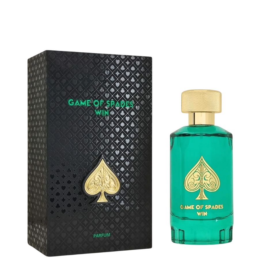 Game Of Spades Win Jo Milano Parfum botella turquesa de 3.4 oz