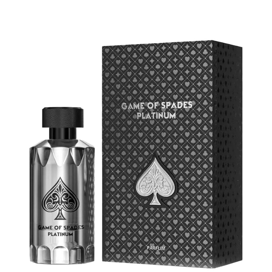 Game Of Spades Platinum parfum spray 3.4 oz silver bottle
