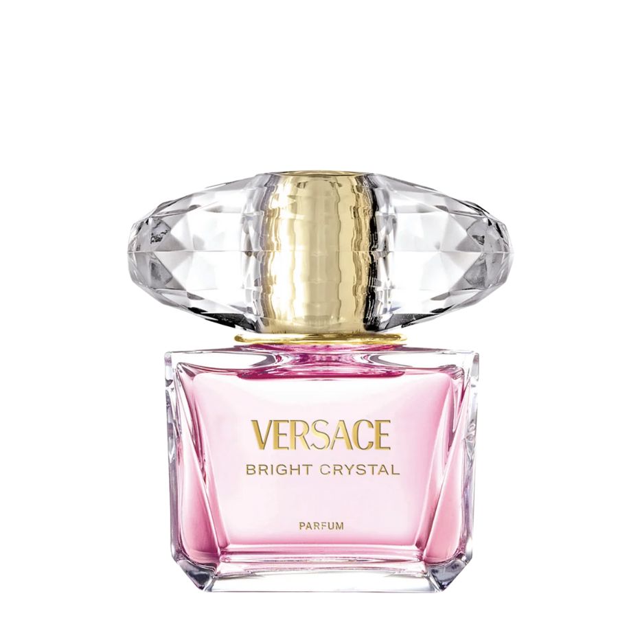 Probador de perfume Versace Bright Crystal, 3.0 oz, botella de jugo rosa