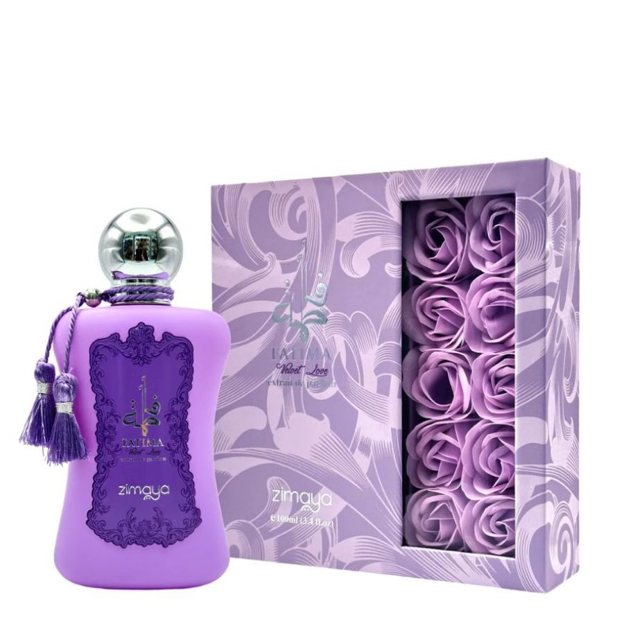 Fatima Velvet Love by Afnan 3.4 oz EDP purple gift box