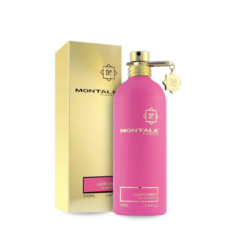 Lucky Candy de Montale EDP unisex, 3,4 oz, botella rosa