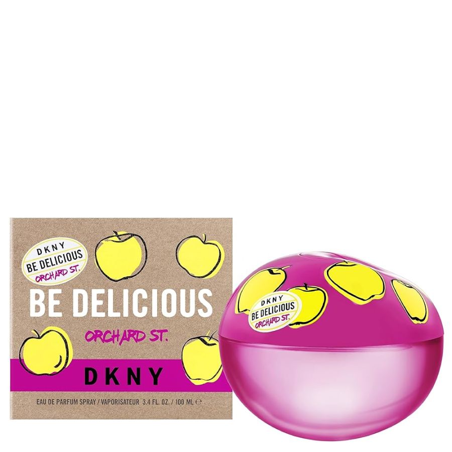 DKNY Be Delicious Orchard St. EDP para mujer, 3,4 oz, manzana rosa neón