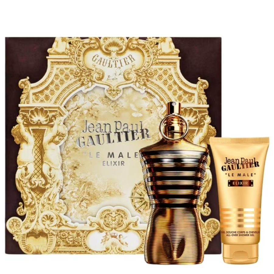 Le Male Elixir by Jean Paul Gaultier 4.2 oz 2pc Parfum gift set