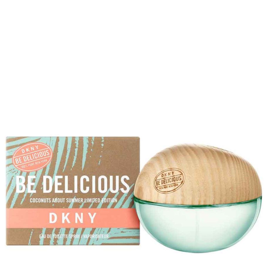 DKNY Be Delicious Coconuts About Summer EDT 1.7 oz turquoise apple bottle