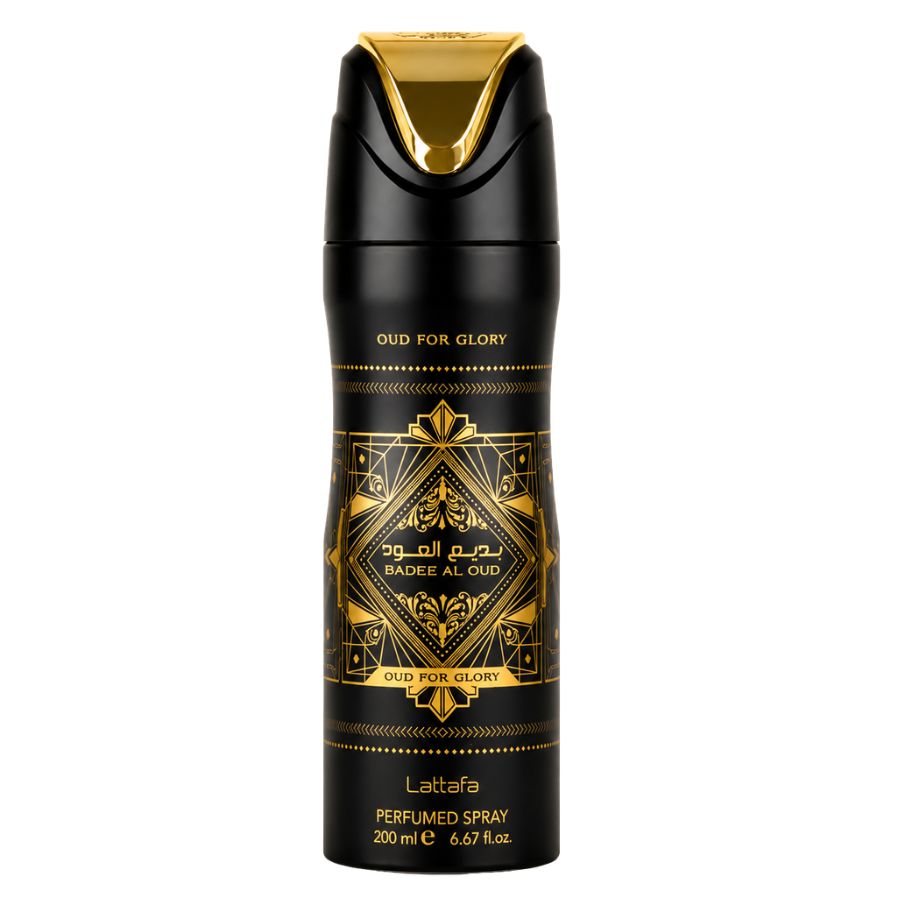 Bade'E Al Oud Glory by Lattafa unisex 6.7 oz body spray tester