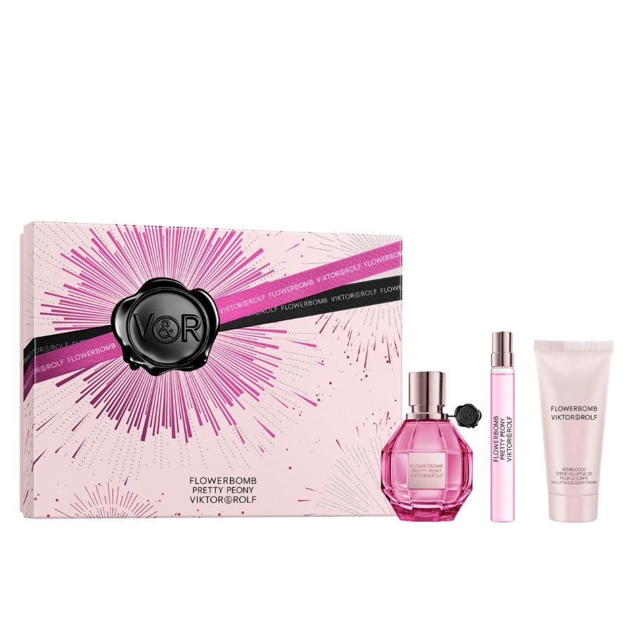 Flowerbomb Pretty Peony by Viktor & Rolf for Women 1.7 oz EDP 3pc (BL+10ml)