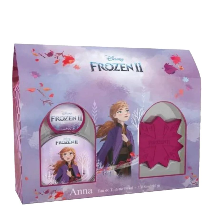 Frozen 2 Anna de Disney para niñas, 1,7 oz EDT, juego de regalo de 2 piezas - PLA