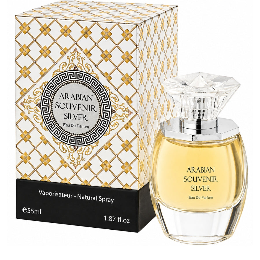 Arabian Souvenir Silver women's perfume 1.8 oz EDP silver bottle