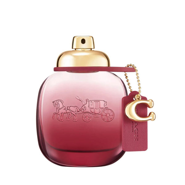 Coach Wild Rose by Coach 3.4 oz EDP tester, burgundy ombré bottle