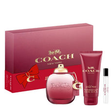 Coach Wild Rose by Coach for Women 3.0 oz EDP 3pc Gift Set