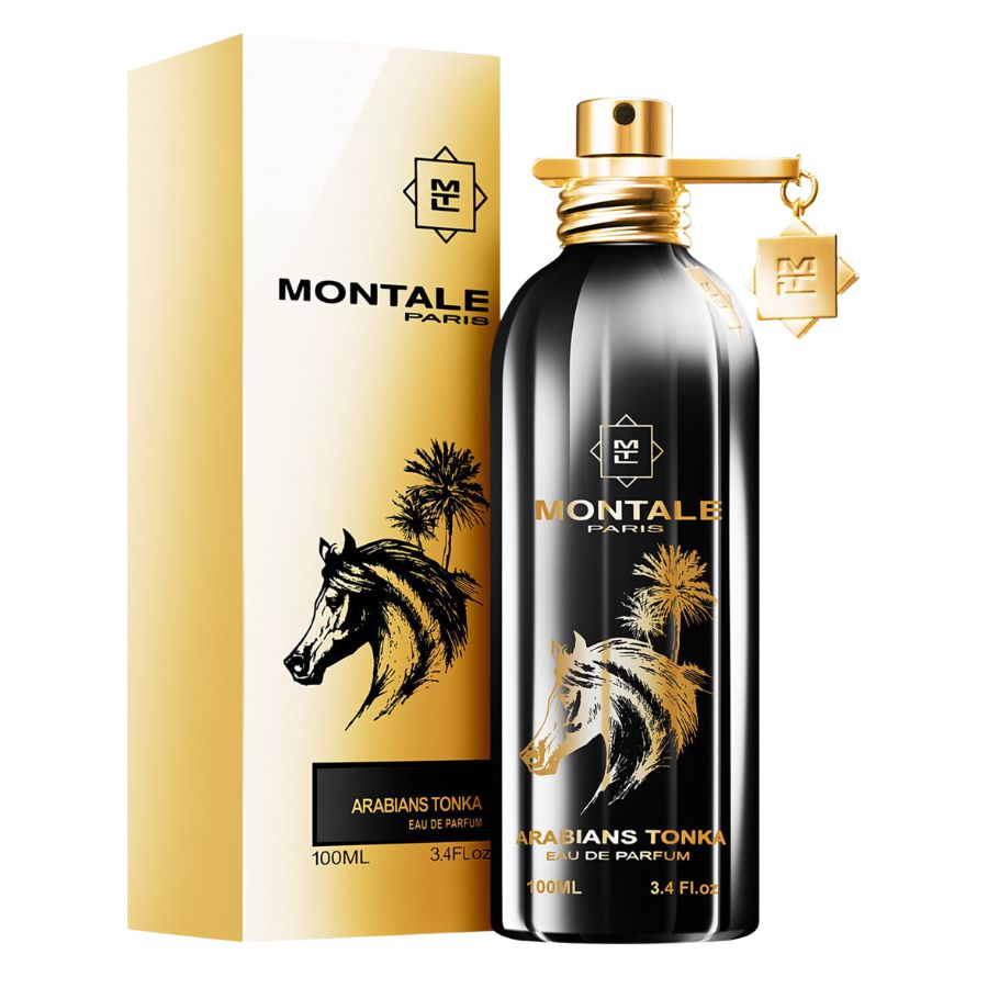 Arabians Tonka by Montale Unisex 3.4 oz EDP spray in dark gold aluminum bottle