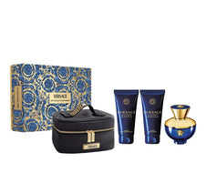 Dylan Blue Femme by Versace for Women 3.4 oz EDP 4pc Gift Set