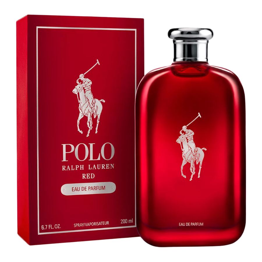 Polo Red by Ralph Lauren men's 6.7 oz EDP red bottle
