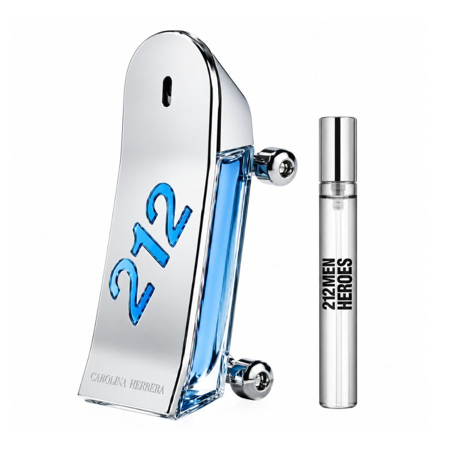 212 Men Heroes perfume gift set 3 oz with travel spray