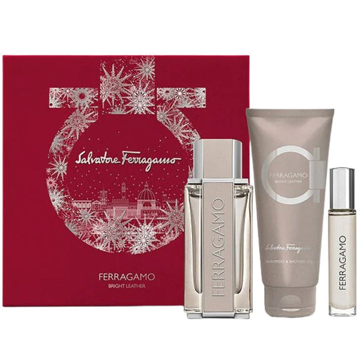 Ferragamo Bright Leather EDT 3.4 oz 3-Pc Set | Perfumes LA | PLA