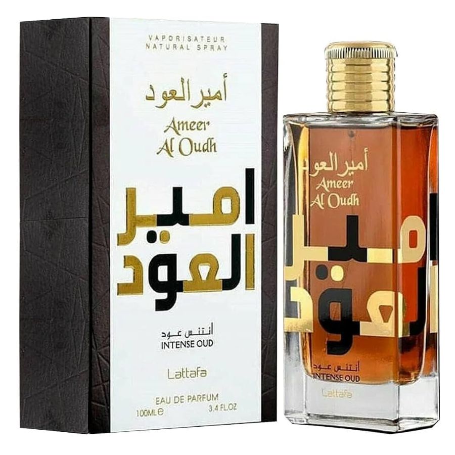 Lattafa Ameer Al Oudh Intense Oud unisex EDP 3.4 oz, gold cap