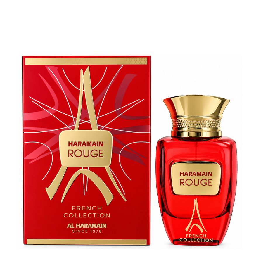 Rouge French Collection by Al Haramain perfume 3.4 oz red bottle